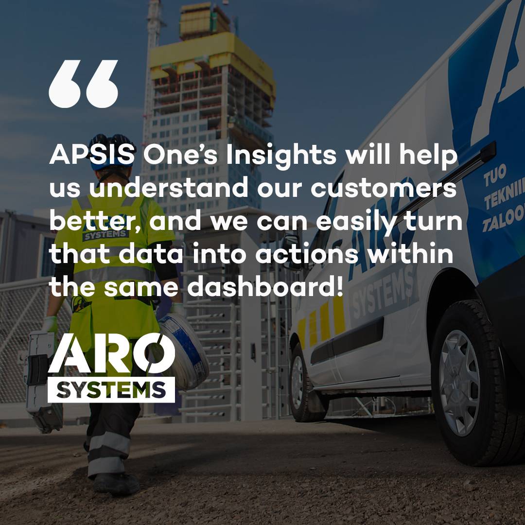 Great feedback on APSIS One from our customer ARO Systems.