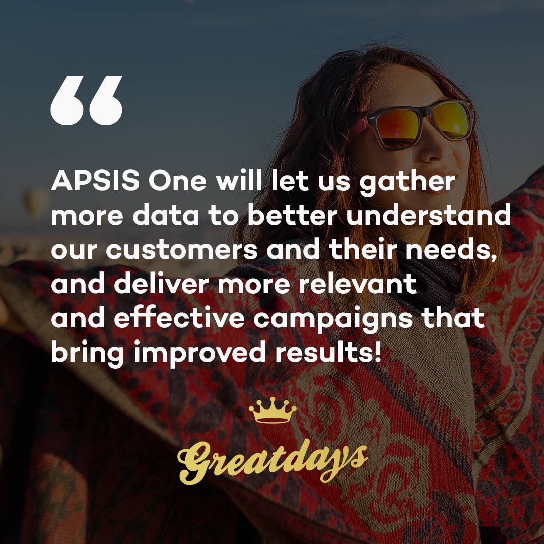 Apsis One reviews from customer Greatdays.
