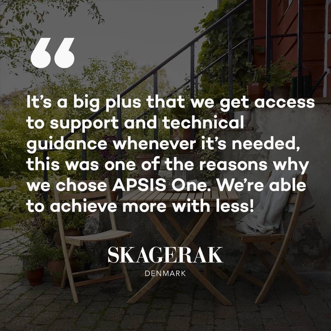 Apsis customer Skagerak giving a testimonial on the marketing platform APSIS One.