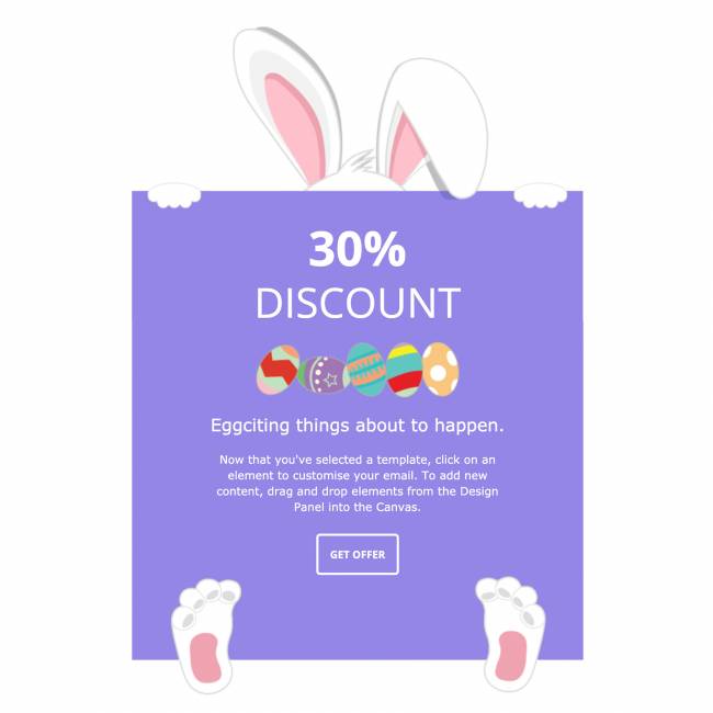 Easterbunny email campaign.