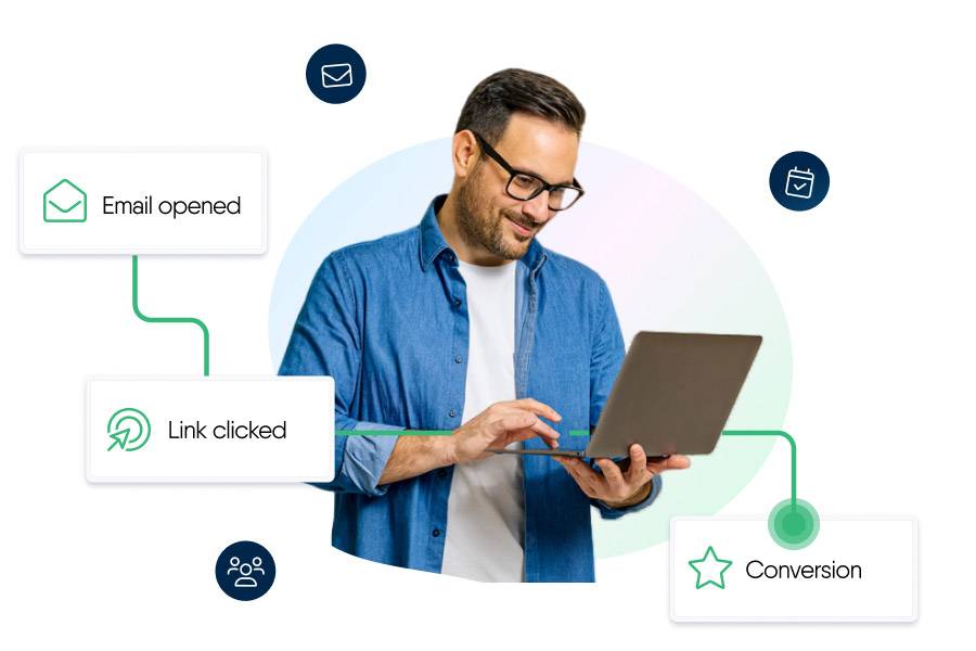 Marketeer working on marketing automation flow via apis.